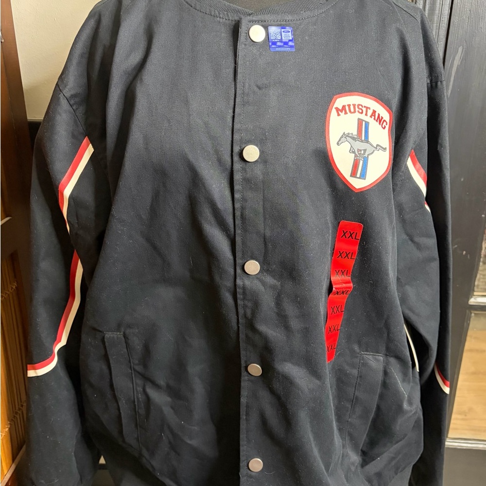Ford Mustang Black Bomber Jacket